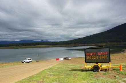 moogerah seqwater boat ramp decline